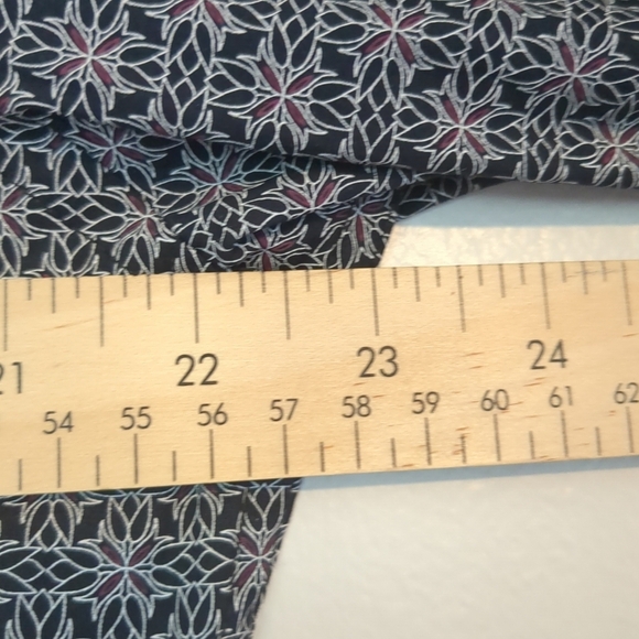 NWT Ted Baker Shirt Men's Large Black Geometric Flip Cuff Button Luxury Cotton - Picture 8 of 10